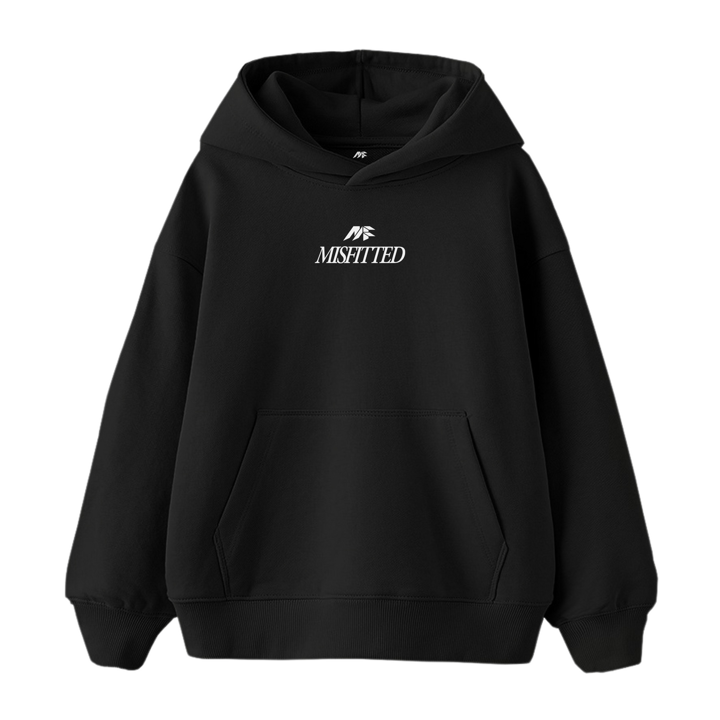 BA6 BLACK OVERSIZE HOODIE