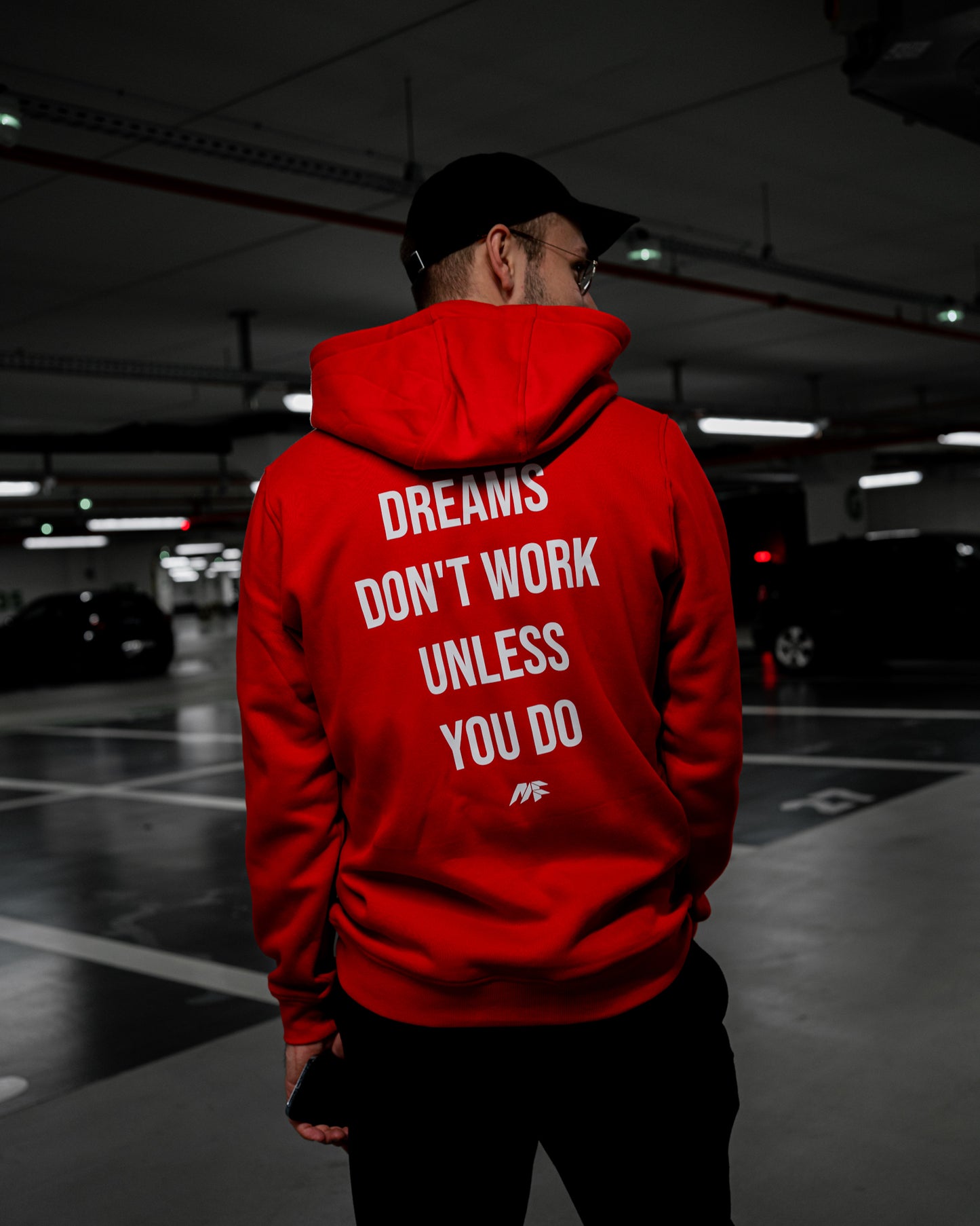 DREAMS DON'T WORK HOODIE - CANDY RED